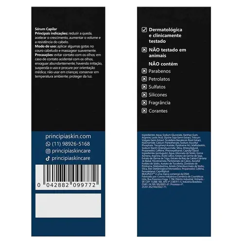 Sérum Capilar Principia SC-01 60ml