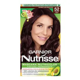 Tintura de Cabelo Ganier Nutrisse 52 Marrom Açaí Castanho Claro Irisado Acaju 1 Unidade