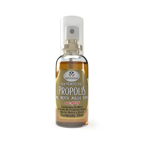 Spray Própolis Apis Vida - Sabor Menta e Romã - 30ml