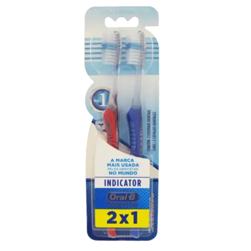 Escova de Dente Oral B Indicator Pro Saúde Macia 40 2 Unidades