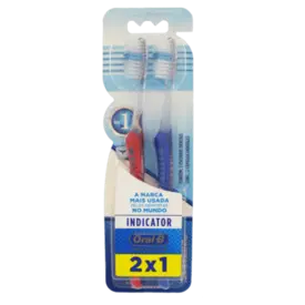 Escova de Dente Oral B Indicator Pro Saúde Macia 40 2 Unidades