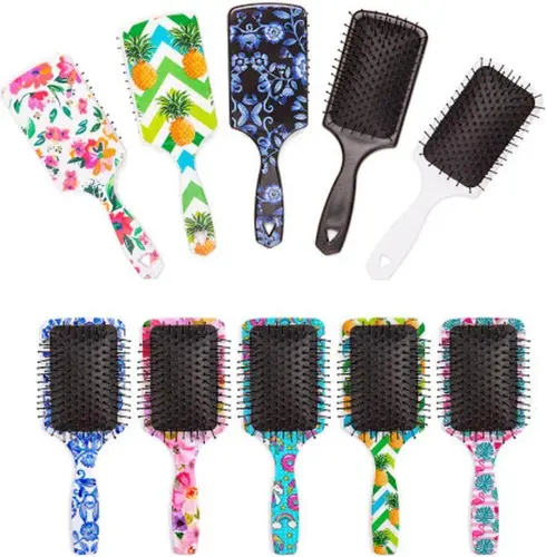 Escova de Cabelo Bela Collection - Quadrada Estampada - 1 Unidade