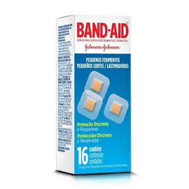 Curativo Band-Aid Pequenos Ferimentos Transparente 16 Unidades