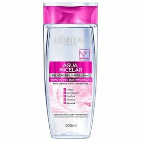 Água Micelar L'Oréal Paris - Limpeza 5 em 1 - 400ml