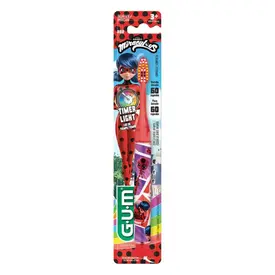 Escova Dental Infantil GUM Miraculous Light Luz De Tempo 60 Segundos 1 Unidade