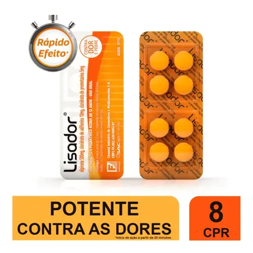 Lisador 8 Comprimidos
