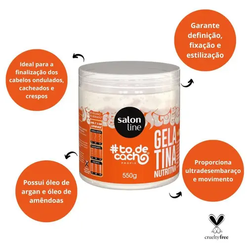 Gelatina Nutritiva Salon Line #todecacho 550g