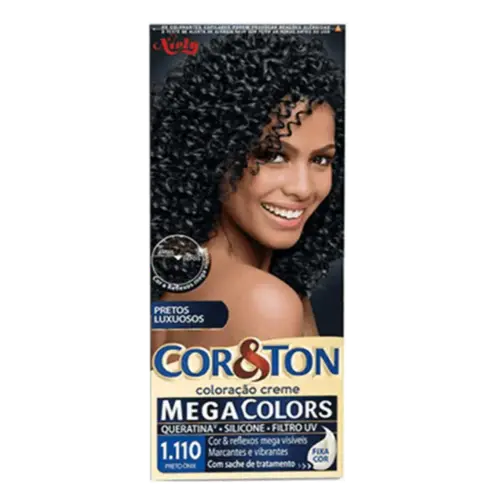 Tintura de Cabelo Cor&Ton 1.110 Preto Onix 1 Unidade