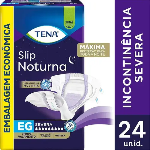 Fralda Geriátrica Tena Slip Noturno EG 24 Unidades