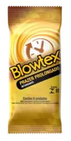 Preservativo Blowtex Prazer Prolonagado Retardante 6 Unidades