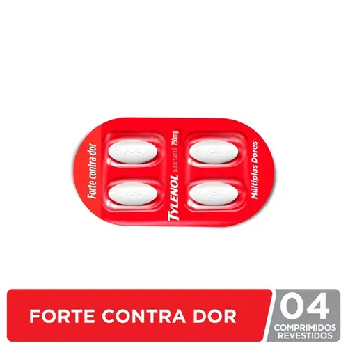 Tylenol 750mg 4 Comprimidos