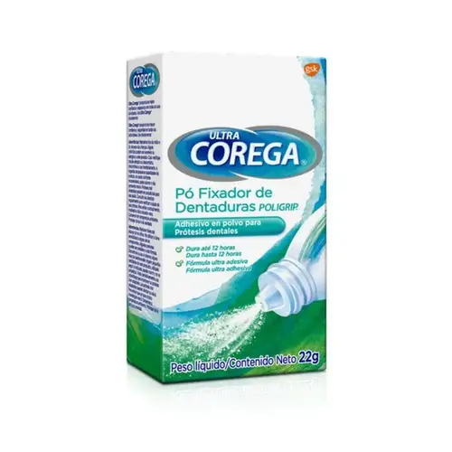 Pó Fixador de Dentadura Corega Ultra 22g