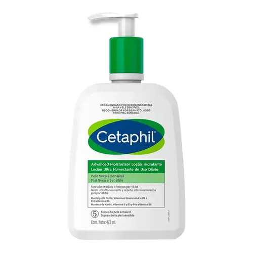 Loção Hidratante Corporal Cetaphil Advanced Moisturize Pele Seca e Sensível 473ml