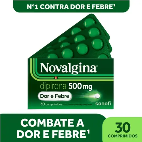 Novalgina 500mg - 30 Comprimidos
