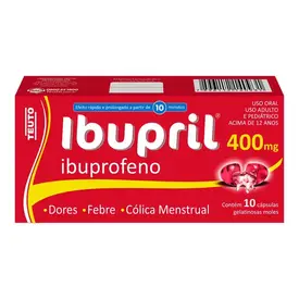 Ibupril 400mg 10 Cápsulas Gelatinosas Moles