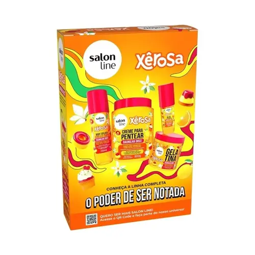 Kit Salon Line Meu Cacho Xerosa Baunilha Shampoo 300ml + Condicionador 200ml