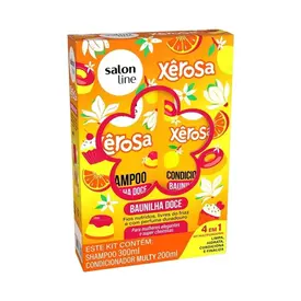 Kit Salon Line Meu Cacho Xerosa Baunilha Shampoo 300ml + Condicionador 200ml
