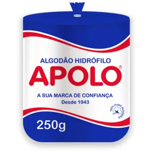 Algodao Hidrófilo em Rolo Apolo 250g