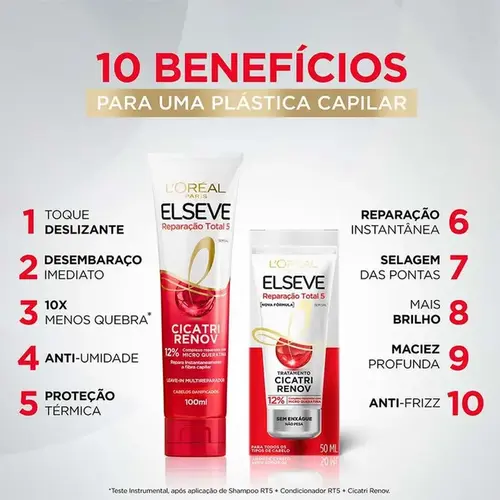 Leave-In Elseve Reparação Total 5 Cicatri Renov 100ml