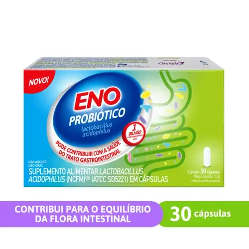 Eno Probiótico para Saúde Gastrointestinal 30 Cápsulas
