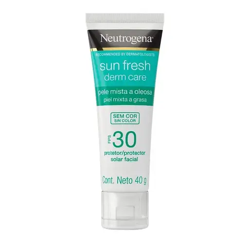 Protetor Solar Facial Neutrogena Sun Fresh Derm Care Sem Cor FPS30 40g