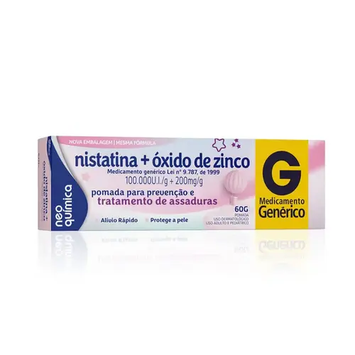 Pomada para Assadura Neo Química Nistatina + Óxido de Zinco 60g