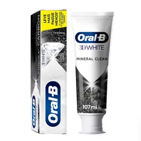 Creme Dental Oral-B 3D White Mineral Clean Carvão de Bambu 140g