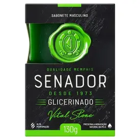 Sabonete Em Barra Senador Glicerinado Vital Stone 130g