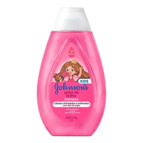 Shampoo Infantil Johnson's Baby Gotas de Brilho 400ml