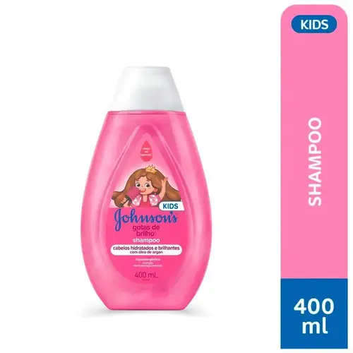 Shampoo Infantil Johnson's Baby Gotas de Brilho 400ml