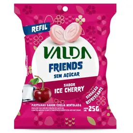 Pastilhas Valda Friends Ice Cherry Sem Açúcar 25g