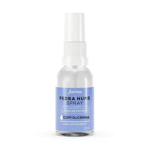 Pedra Hume Spray com Glicerina Farmax 30ml