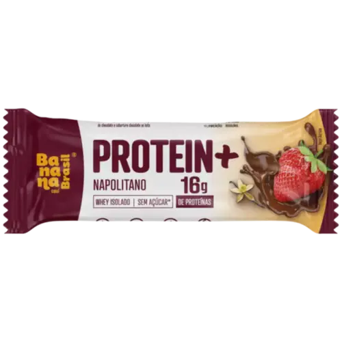 Barra de Proteína Banana Brasil Protein Napolitano 50g
