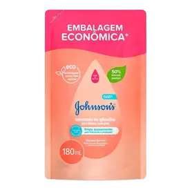 Refil Sabonete Líquido Infantil Johnson's Baby Cabeça aos Pés 180ml