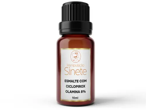 Esmalte com Ciclopirox Olamina 8% 10ml - Manipulação Sinete