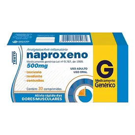 Naproxeno 500mg 10 Comprimidos - Teuto - Genérico