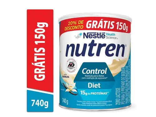 Complemento Alimentar Nutren Control Baunilha 20% de Desconto 740g - Nestlé