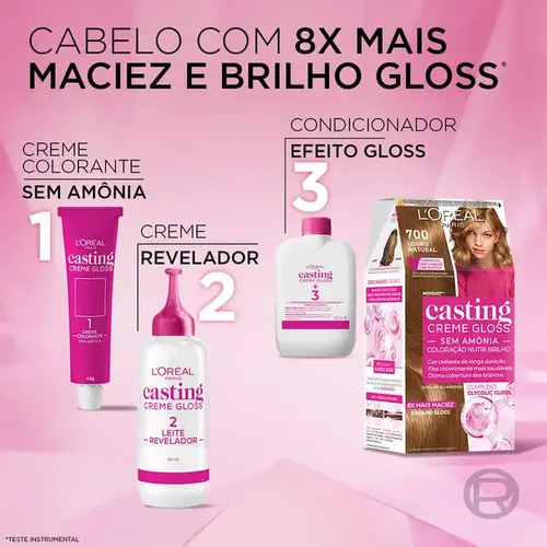 Tinta de Cabelo L’Oréal Paris Casting Creme Gloss 700 Louro Natural