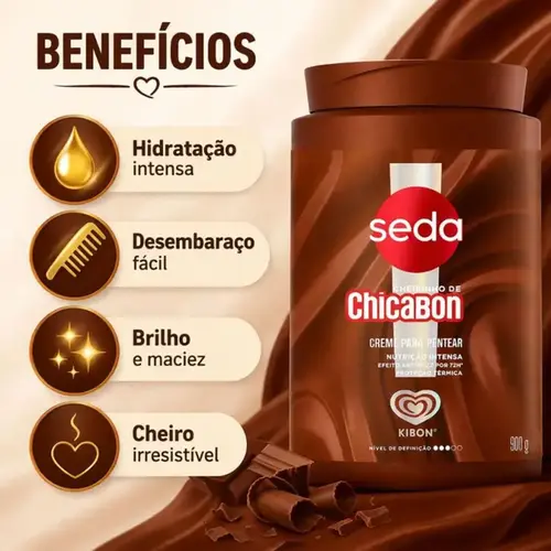 Creme para Pentear Seda Cheirinho de Chicabon 900g