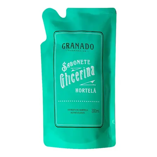 Sabonete Líquido Granado Glicerina Hortelã Refil 300ml