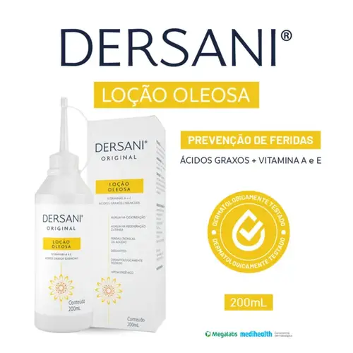 Loção Oleosa Cicatrizante Dersani Original 200ml