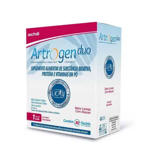 Colágeno Artrogen Duo Sabor Laranja com Abacaxi 30 Sachês