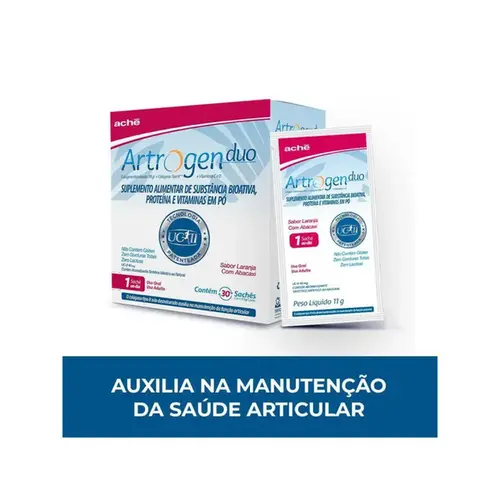 Colágeno Artrogen Duo Sabor Laranja com Abacaxi 30 Sachês