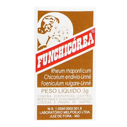 Funchicórea 95,15mg/g com 3g