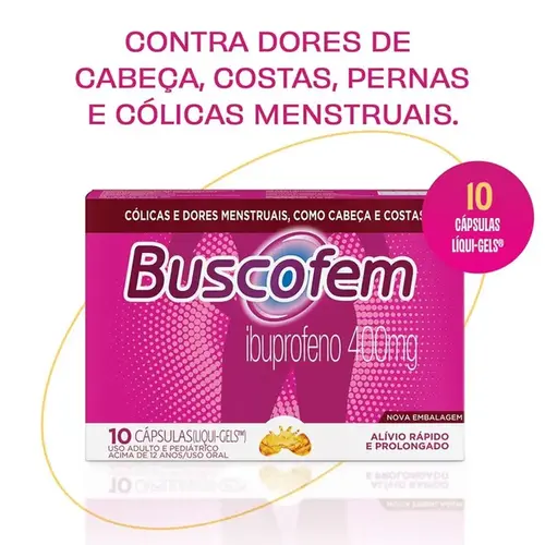Buscofem 400mg 10 Cápsulas