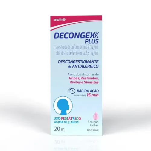 Decongex Plus Pediátrico - Gotas com 20ml