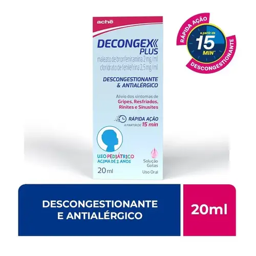 Decongex Plus Pediátrico - Gotas com 20ml