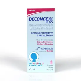 Decongex Plus Pediátrico - Gotas com 20ml