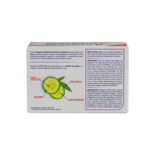 Sabonete em Barra Asepxia Suavizante Reequilibrante 80g