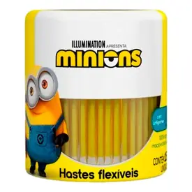 Hastes Flexíveis Topz Cremer Minions 150 Unidades